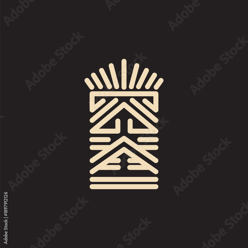 Aztec Ethnic Culture Logo