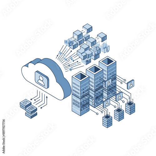 Cloud Computing Data Storage and Security Servers.