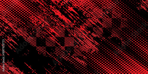 black red dragon decal brush fire volcano lava sakura Asia Japan anime style illustration sporty background. modern