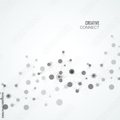 Vector abstract data visualization