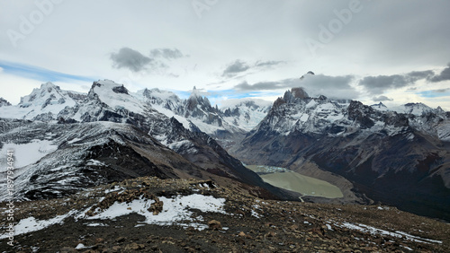 Wallpaper Mural Cerro Torre, Fitz Roy and the Southern Patagonian Icefield from Above Torontodigital.ca