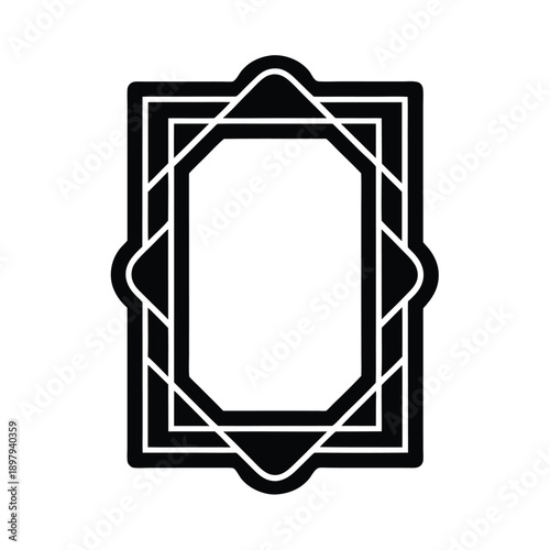 Frame With Looped Edge Vector Illustration