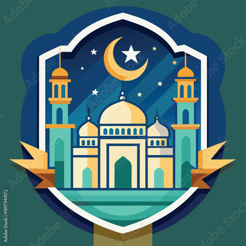 National Symbol with Iconic Landmark Vector Logo