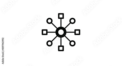 Abstract illustration of a network diagram showcasing interconnected nodes and connections