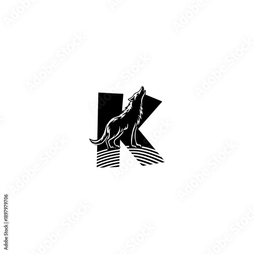 Howling Wolf Night Alphabet K...