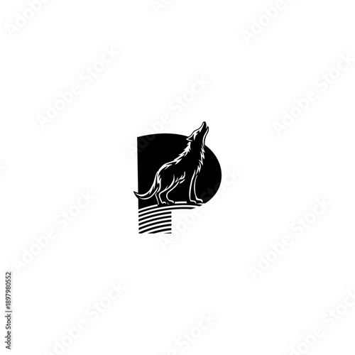 Howling Wolf Night Alphabet P...