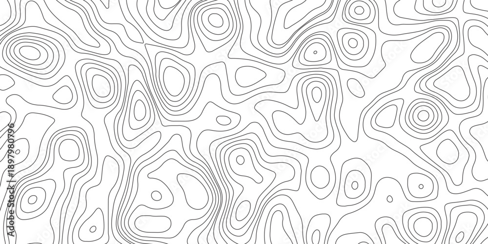 Fototapeta premium Topographic map background geographic line map with elevation assignments. Modern design with White background with topographic wavy pattern design.paper texture Imitation of a geographical map shades