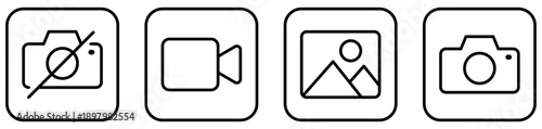 Camera line icons.eps