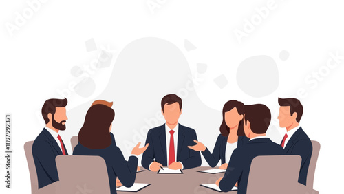 Business Meeting Team Collaboration Boardroom Corporate Discussion