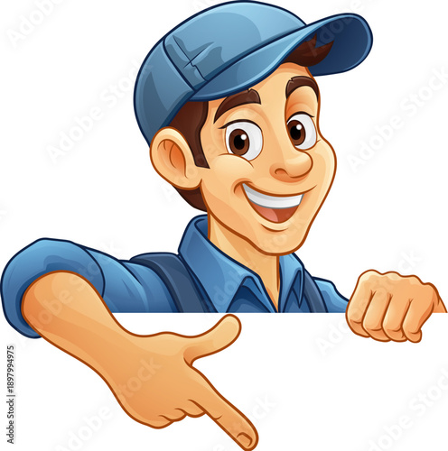 A handyman, mechanic or pai...