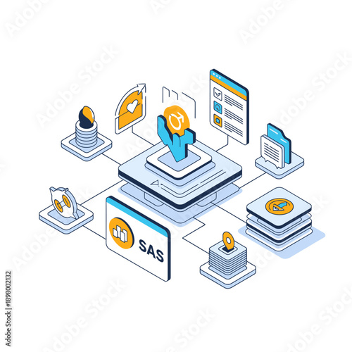 Cloud Storage and Data Management System with Various Devices.