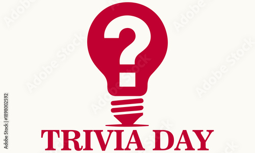vector graphic of trivia day . Trivia day logo design. Trivia day flyer design.Trivia day vector illustration