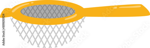 Cartoon Kitchen Strainer with Yellow Handle