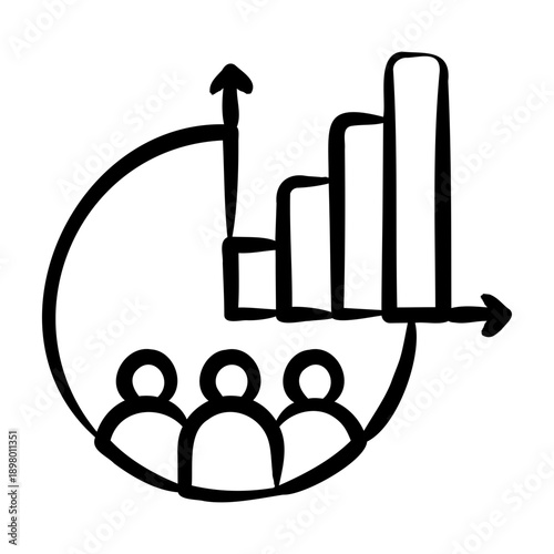 Crm Dashboard Icon - Handdrawn