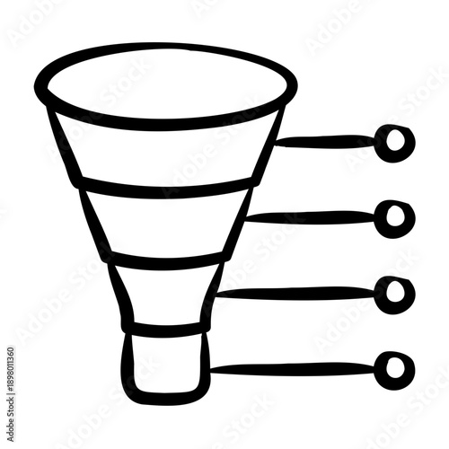 Sales Funnel Icon - Handdrawn
