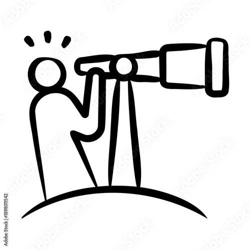 Forecasting Icon - Handdrawn