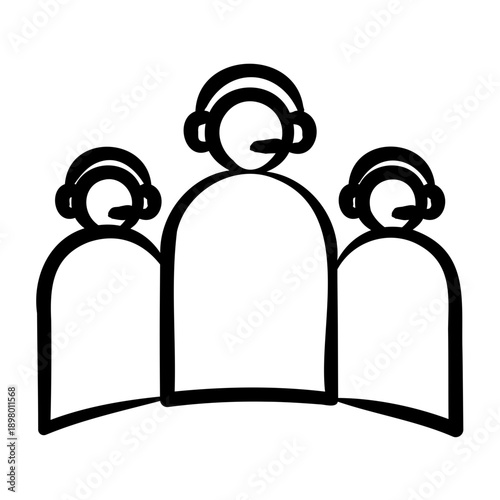 Helpdesk Icon - Handdrawn