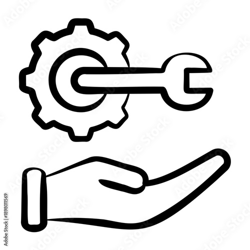Service Request Icon - Handdrawn