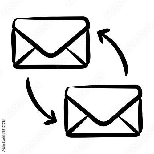 Triggered Email Icon - Handdrawn