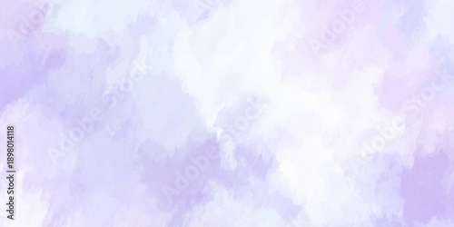 Abstract soft purple and blue watercolor stains background on watercolor textured for design templates invitation card