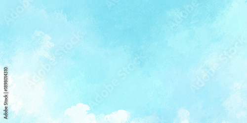 Light blue watercolor background with soft white clouds texture and subtle white cloud-like textures for website headers, invitations.