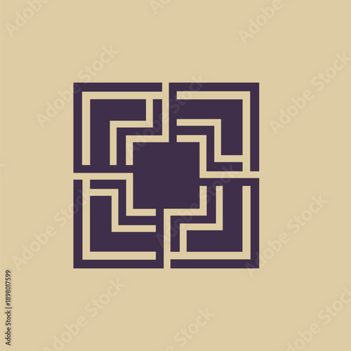 Flooring Home Geometric Logo