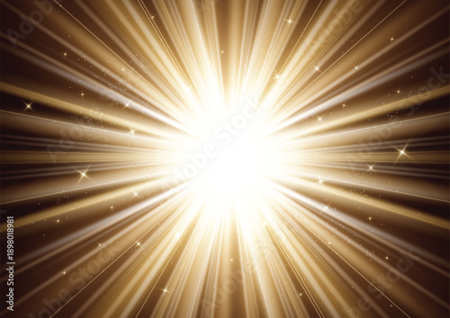 Golden speed light lines on brown abstract background. Elegant vector design for business templates, digital use, and tech presentations. Created without AI tools.