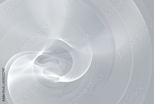 Abstract Design With Soft Curves and Light Tones in Motion
