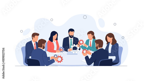 Business Meeting Team Collaboration Strategy Planning Corporate Office