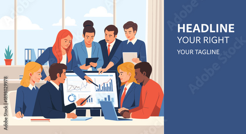 Two professionals engaged in a meeting, exuding focus and collaboration, ideal for business presentations or team-building content.