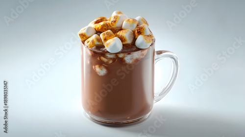 Toasted marshmallow hot chocolate drink