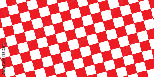 Textured red checkered tablecloth vector background isolated on white. vecto eps 10