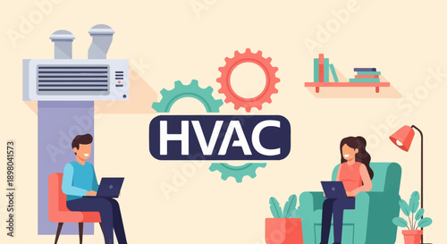 People working comfortably indoors with advanced climate control systems