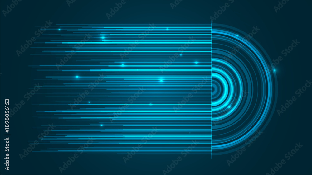 custom made wallpaper toronto digitalAbstract technology big data visualization. Innovation future data. Digital circles of particles. Graphic concept for your design