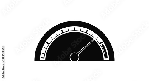 Simple gauge illustration showing a partial red fill and a needle indicator