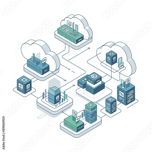 Cloud Computing Network Infrastructure Diagram.