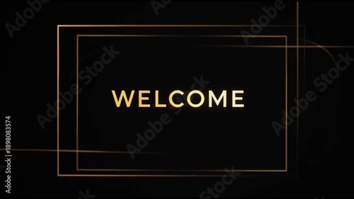 Luxury Welcome Screen Black and Gold