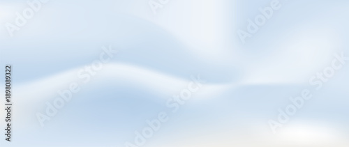 Billede på lærred Abstract airy white blue cloud gradient background with soft diffused light and subtle atmospheric flow