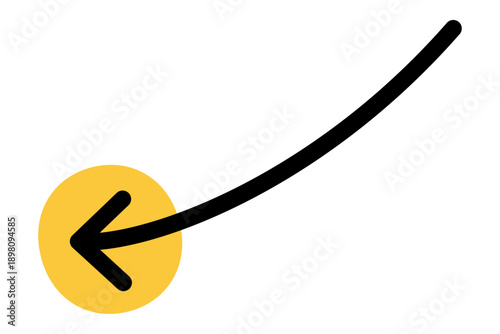 ワンポイントのシンプルな矢印