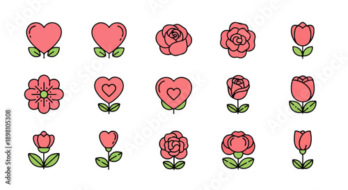 Romantic pink hearts and fluffy clouds background for Valentine's Day or love-themed events