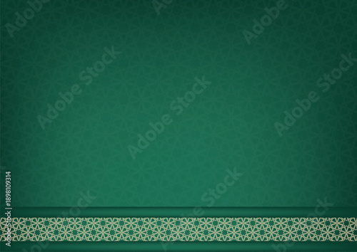 Green Background Ramadan Kareem and eid mubarak with Space for Text for print, poster, cover, brochure, flyer, banner