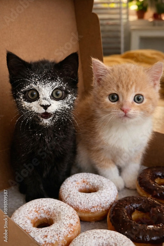 Kittens and donut fun