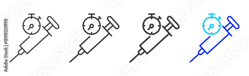 trust care icon set collection creative outline style for elderly care with multiple thickness variations suitable for digital branding and medical design use