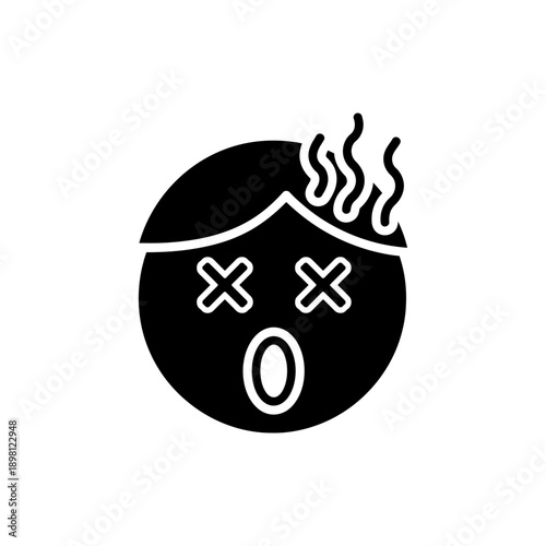 Stressed Emoji Mind Blown Exhaustion Icon