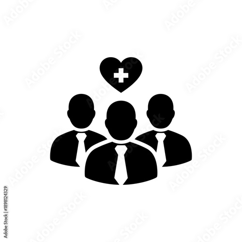 Healthcare Team Icon Medical Support Group