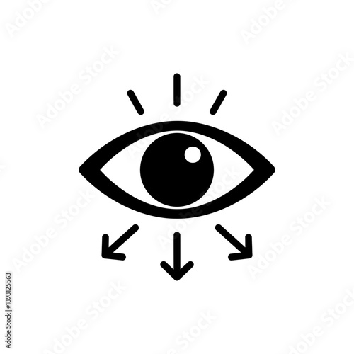 Vision Eye Direction Focus Icon