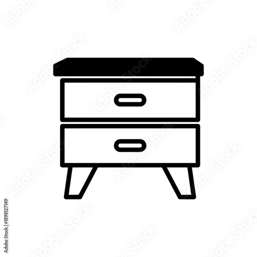 Nightstand Icon Minimalist Bedside Table Furniture