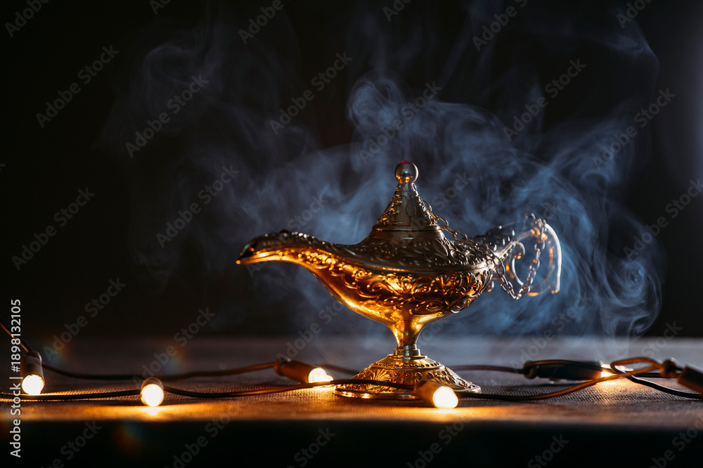 Fototapeta premium Ramadan Kareem background with copy space