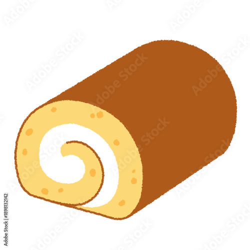ロールケーキのイラスト