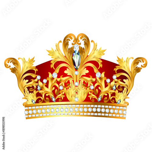 Crown, Golden Crown with, gold, encapsulated PostScript, crown